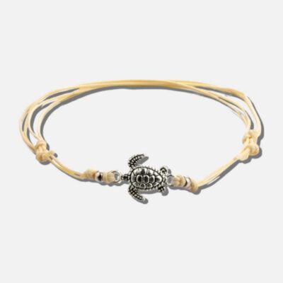 Antieke zwarte ankerarmband Kahiko