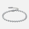Zilveren blauwe KALA-ankerarmband