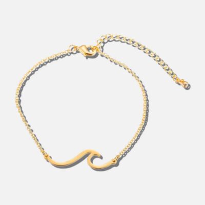 Zwarte ankerarmband van ELEELE