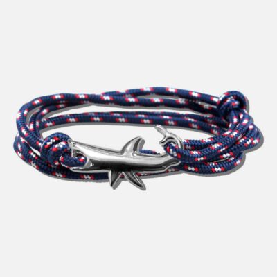 Grijze armband met gouden schelp