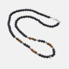 Zilveren ketting met blauwe golf